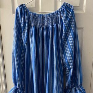 Smocked Flannel Nightgown